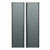 Show product details for CRD-WMRK-24 Middle Atlantic 24 Space Solid Split Rear Door w/ Swing Handle for WMRK Racks - Black Finish