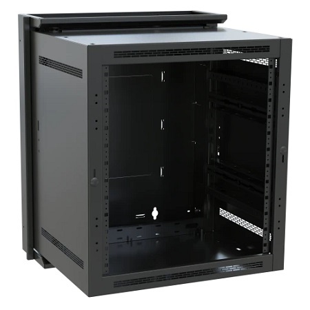 DWR-10-17 Middle Atlantic DWR Sectional Wall Mount Rack (Black)