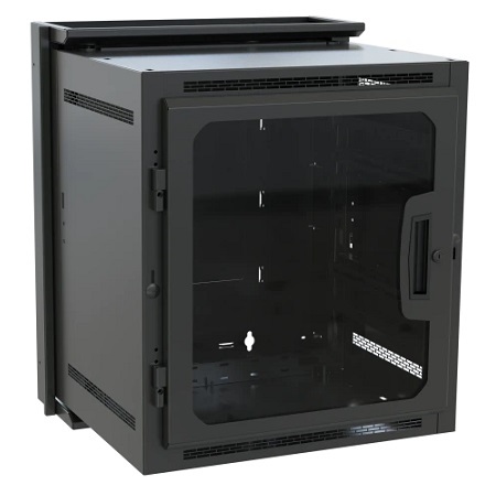 DWR-10-17PD Middle Atlantic DWR Sectional Wall Mount Rack (Black)
