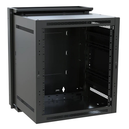 DWR-10-22 Middle Atlantic DWR Sectional Wall Mount Rack (Black)