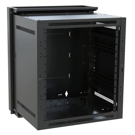 DWR-12-17 Middle Atlantic DWR Sectional Wall Mount Rack (Black)