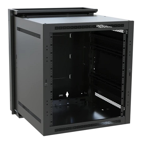 DWR-12-26 Middle Atlantic 12 Space DWR Sectional Wall Mount Rack DWR-12-26 (Black)