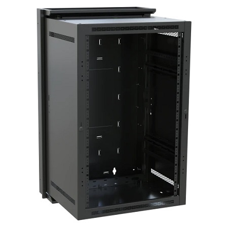 DWR-16-17 Middle Atlantic 16 Space DWR Sectional Wall Mount Rack DWR-16-17 (Black)