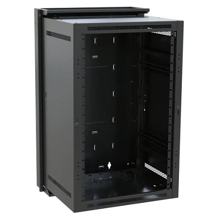 DWR-16-22 Middle Atlantic 16 Space DWR Sectional Wall Mount Rack 22 (Black)