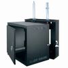 Show product details for EWR-10-17SD Middle Atlantic 10 Space (17 1/2 Inch ) EWR Economic Sectional Wall Rack with Solid Front Door, Black Finish