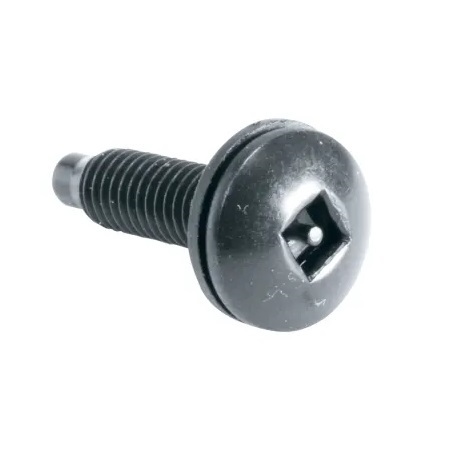 HSK Middle Atlantic 100 Pieces Guardian Series Black Square Post Security Screws with Washers