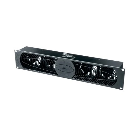 IUQFP-4RA Middle Atlantic Designer Inspired Ultra Quiet Fan Panel with Proportional Speed Fan Control, Black Brushed Finish