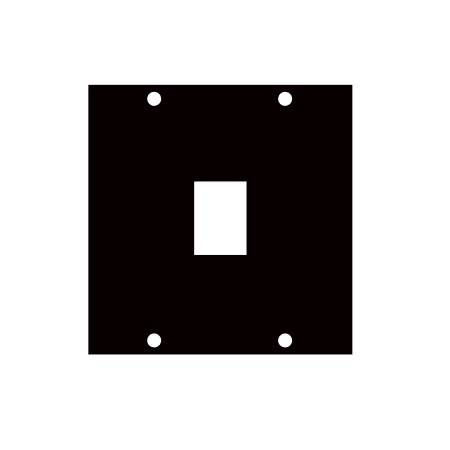 KEY-1 Middle Atlantic UCP Module, Fits 1 Keystone Connector