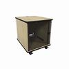 Show product details for MFR-1227KM Middle Atlantic Mobile Furniture Rack, 12 Space, 27 Inch Deep, Melamine, Plexi Door, Knotted Maple