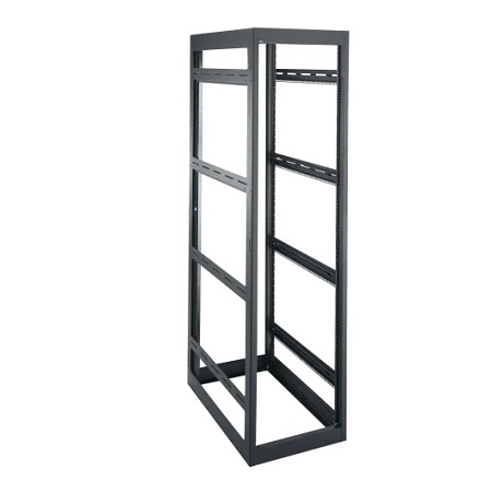 MRK-4431LRD Middle Atlantic 44 Space (77 Inch), 31 Inch Deep Gangable Rack Without Rear Door, Black Finish