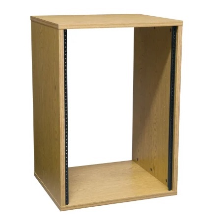 OBRK12 Middle Atlantic 12 Space ( 21 Inch ) 3/4 Inch Oak Laminate Ready-To-Assemble Rack, 18 Inch Deep