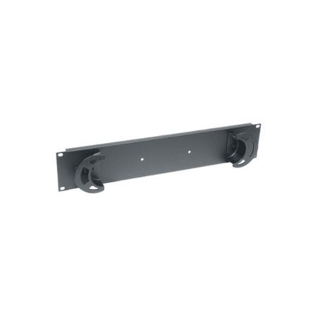 PCS-1-2H Middle Atlantic Fiber / Cable Spool, 1 3/8 Inch Deep, 2 Space Panel, Black Finish
