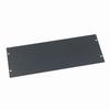 Show product details for PHBL-4 Middle Atlantic 4 Sp (7 Inch) Flat, 1/8 Inch Thick Aluminum Blank Panel, Black Powder Coat Finish