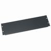Show product details for SB3 Middle Atlantic 3 Space (5 1/4 Inch) Flanged Steel Blank Panel, Black Textured Finish