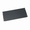 SB5 Middle Atlantic 5 Space ( 8 3/4 Inch) Flanged Steel Blank Panel, Black Textured Finish