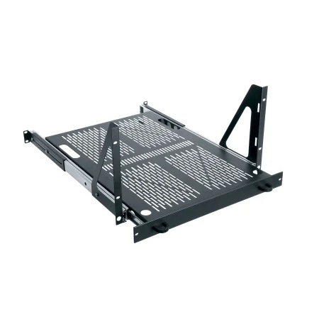 SS4-23VTR Middle Atlantic Sliding Shelf, 23 Inch Deep, 4 Space, Black