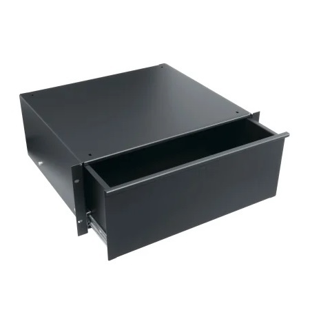 UD4 Middle Atlantic 4 Space (7 Inch) Utility Drawer, Black Powder Coat Finish