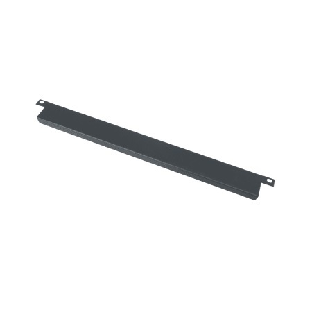 UFAF-1 Middle Atlantic 1 Space (1 3/4 Inch) Flanged Blank Panel, for UFA Series Shelf, Black Powder-Coat Finish