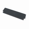 Show product details for UFAF-3A Middle Atlantic 3 Space (5 1/4 Inch) Flanged Blank Panel, for UFA Series Shelf, Black Brushed Finish