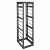 Show product details for VRK-44-36HLRD Middle Atlantic 44 Space (77 Inch), 36 Inch Deep Video Rack with Horizontal Lacing Bars, without Rear Door, Black Finish