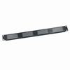 Show product details for VTP-1 Middle Atlantic 1 Space (1 3/4 Inch) Slotted Vent Panel, Black Brushed Finish