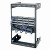 Show product details for WM-30-12 Middle Atlantic 30 Space (52 1/2 Inch), Wall Mount Relay Rack, 12 Inch Deep, Black Finish
