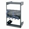 Show product details for WM-8-18 Middle Atlantic 8 Space (14 Inch), Wall Mount Relay Rack, 18 Inch Deep, Black Finish