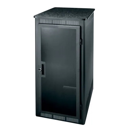 WRK-24MDK Middle Atlantic 24 Space Rolling Studio Enclosure Kit, 32 Inch Deep, Black Finish