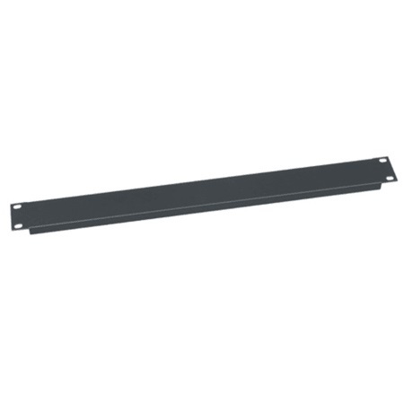 WSB1 Middle Atlantic 1 Space (1 3/4 Inch) Flanged Steel Blank Panel, Black Wrinkle Finish