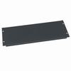 WSB4 Middle Atlantic 4 Space (7 Inch) Flanged Steel Blank Panel, Black Wrinkle Finish