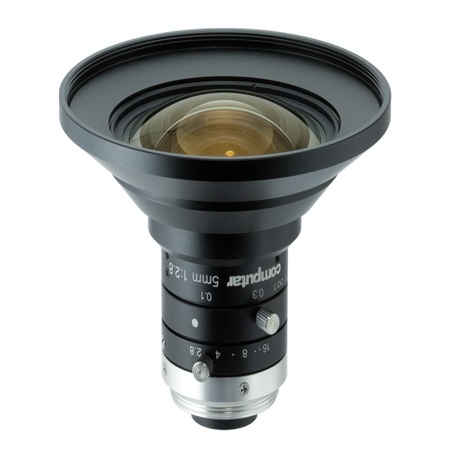 M0528-MPW3 Computar 2/3" C-Mount 5mm F2.8 8MP Fixed Iris Lens