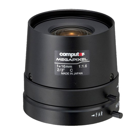 M1616FIC-MP Computar 2/3" C-Mount 16mm F/1.8 5 Megapixel Manual Iris Lens