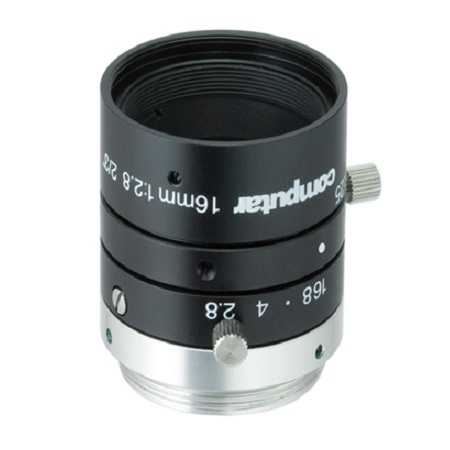 M1628-MPW3 Computar 2/3" C-Mount 16mm F2.8 8MP Fixed Iris Lens