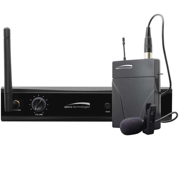 M24GLK Speco Technologies 2.4GHz Wireless Microphone Kit - Receiver and Bodypack