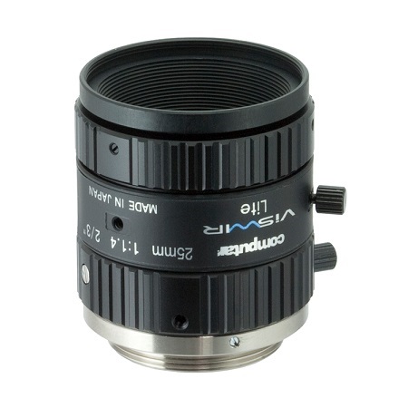 M2514-VSW Computar 2/3" C-Mount 25mm F/1.4 Manual Iris Visible + SWIR Singleband Lens
