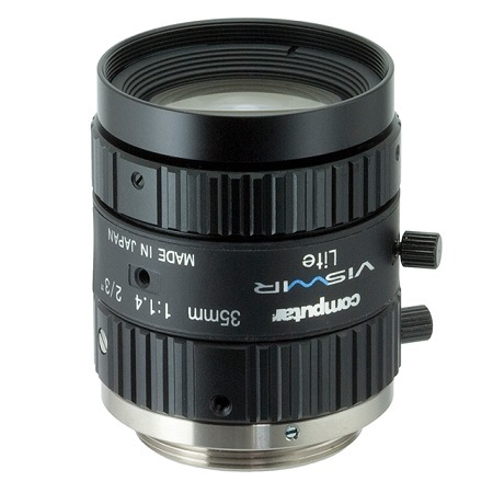 M3514-VSW Computar 2/3" C-Mount 35mm F/1.4 Manual Iris Visible + SWIR Singleband Lens