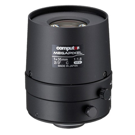 M3518FIC-MPIR Computar 2/3" C-Mount 35mm F/1.8 5 Megapixel Manual Iris Lens