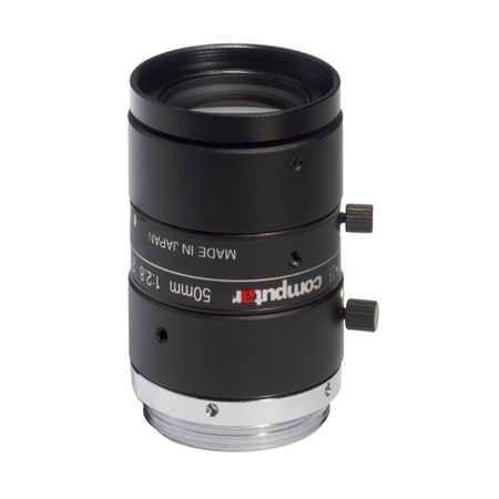 M5028-MPW2 Computar 2/3" C-Mount 50mm F/2.8 5 Mega Pixel Ultra Low Distortion Manual Iris Lens