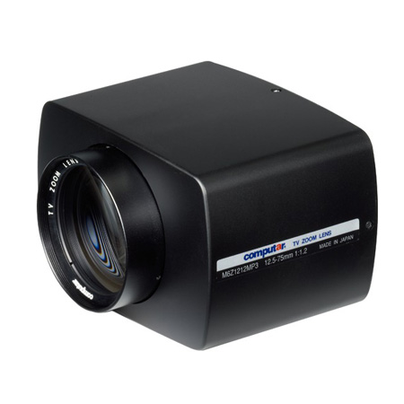 M6Z1212MP3 Computar 2/3" C-Mount 12.5-75mm Motorized Zoom F/1.2 3 Motors