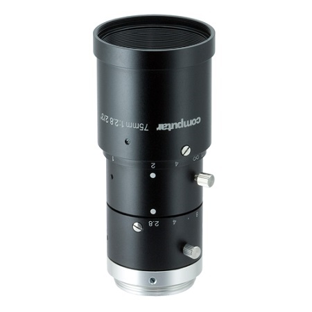 M7528-MPW3 Computar 2/3" C-Mount 75mm F2.8 8MP Fixed Iris Lens