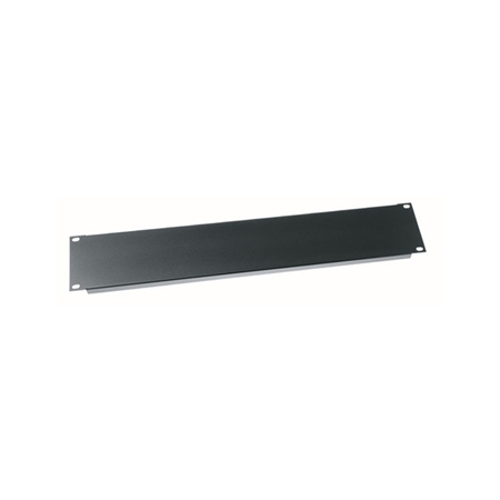PBL-2 Middle Atlantic 2 Space 3 1/2" Flanged Aluminum Blank Panel - Black Powder Coat Finish