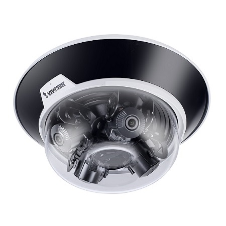 [DISCONTINUED] MA9322-EHTV Vivotek Multi-Sensor 3.7~7.7mm Motorized 30FPS @ 20MP Outdoor IR Day/Night WDR Dome IP Security Camera 24VAC/PoE