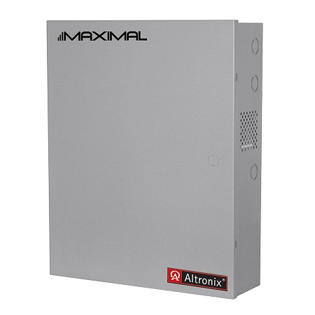 MAXIMAL13EV Altronix 1 Channel 6Amp 24VDC or 6Amp 12VDC Power Supply in UL Listed NEMA 1 Indoor 19