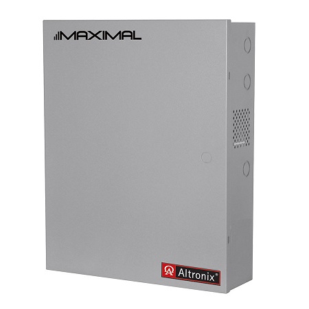 MAXIMAL37EV Altronix 2 Channel 10Amp 24VDC or 6Amp 12VDC Power Supply in UL Listed NEMA 1 Indoor 19