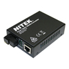 MC712SG-10 Nitek 1000TX to 1000FX Single-Mode Gigabit Fiber Media Converter - Up to 10km over One Fiber 1310T/1550R