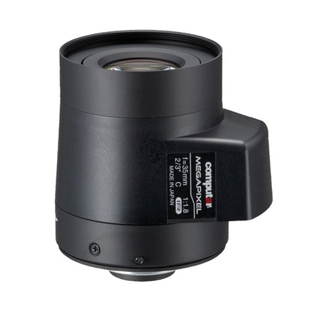 MG3518FC-MPIR Computar 2/3" C-Mount 35mm F/1.8 5 Megapixel IR-corrected DC Auto Iris Lens
