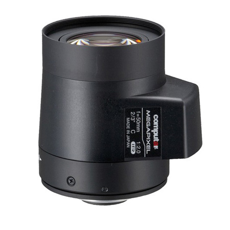 MG5020KC-MPIR Computar 2/3" C-Mount 50mm F/2.0 5 Megapixel IR-corrected P-Iris Lens