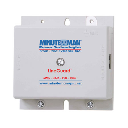 MMS-CAT5-POE-RJ45 Minuteman LineGuard Data Line Surge Protector