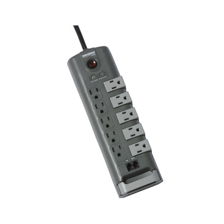 MMS7100RT Minuteman 10-Outlet/5-Rotating Outlet Surge Protector with Phone Line Protection