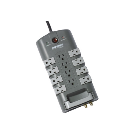 MMS7120RCT Minuteman 12-Outlet/8-Rotating Outlet Surge Protector with Coax and Phone Line Protection